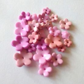 Småblommor - 25 st rosa