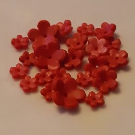 Småblommor - 25 st röda